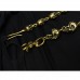 Gold Skull Wallet / key Chain  TBE90